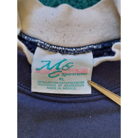 Vintage Christmas MC Energy Sportswear Sweater My Grandkids Snow Me Over Size XL - Picture 3 of 7